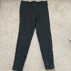 Loft size small grey plaid leggings